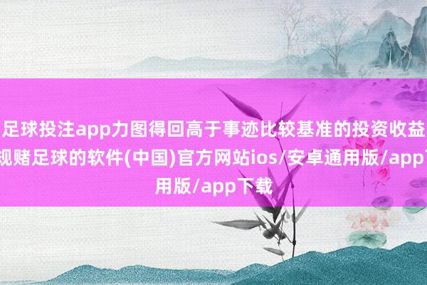 足球投注app力图得回高于事迹比较基准的投资收益-正规赌足球的软件(中国)官方网站ios/安卓通用版/app下载