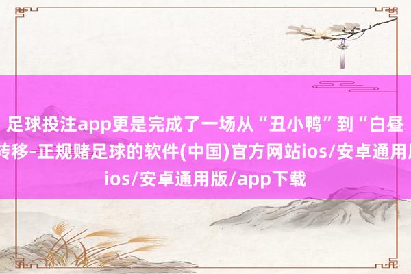 足球投注app更是完成了一场从“丑小鸭”到“白昼鹅”的丽都转移-正规赌足球的软件(中国)官方网站ios/安卓通用版/app下载